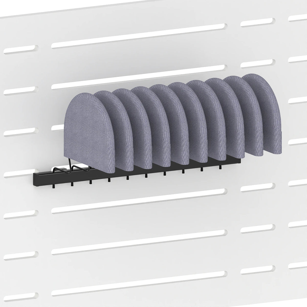 Barre porte-bonnets (panneau Slatwall) — coloris noir