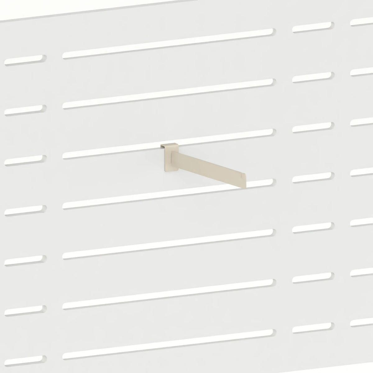 Bras droit pour portant (panneau Slatwall) — coloris beige