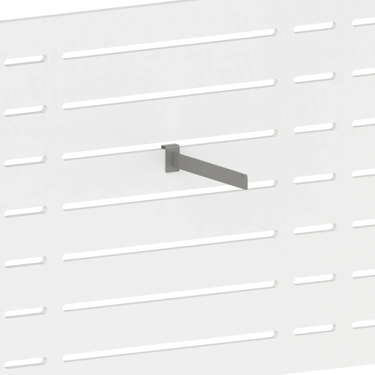 Bras droit pour portant (panneau Slatwall) — coloris gris