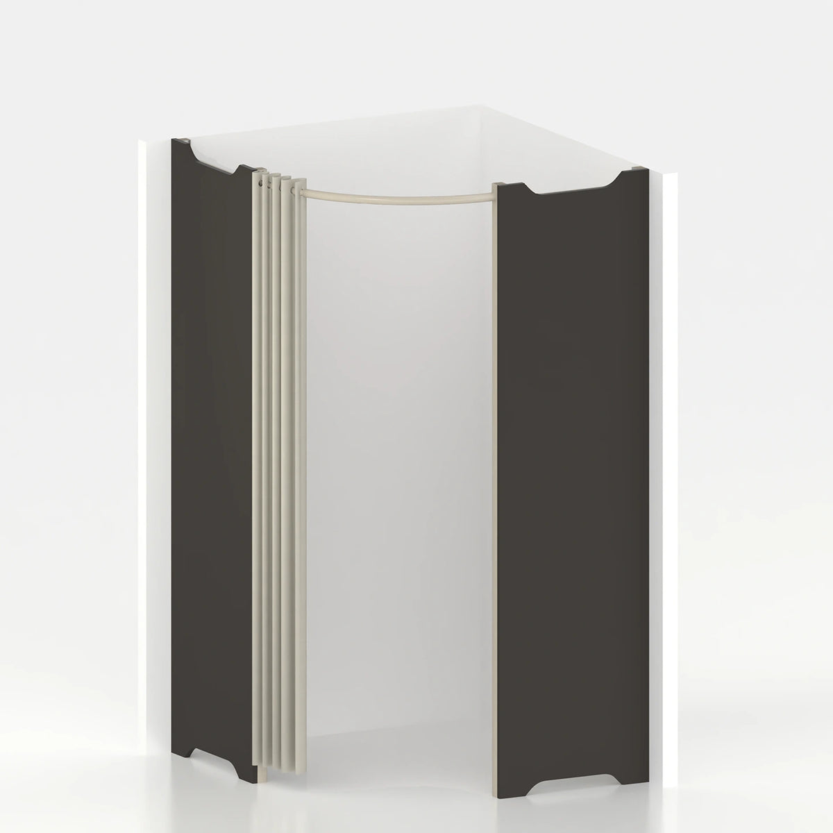 Corner fitting room Ø 120 cm
