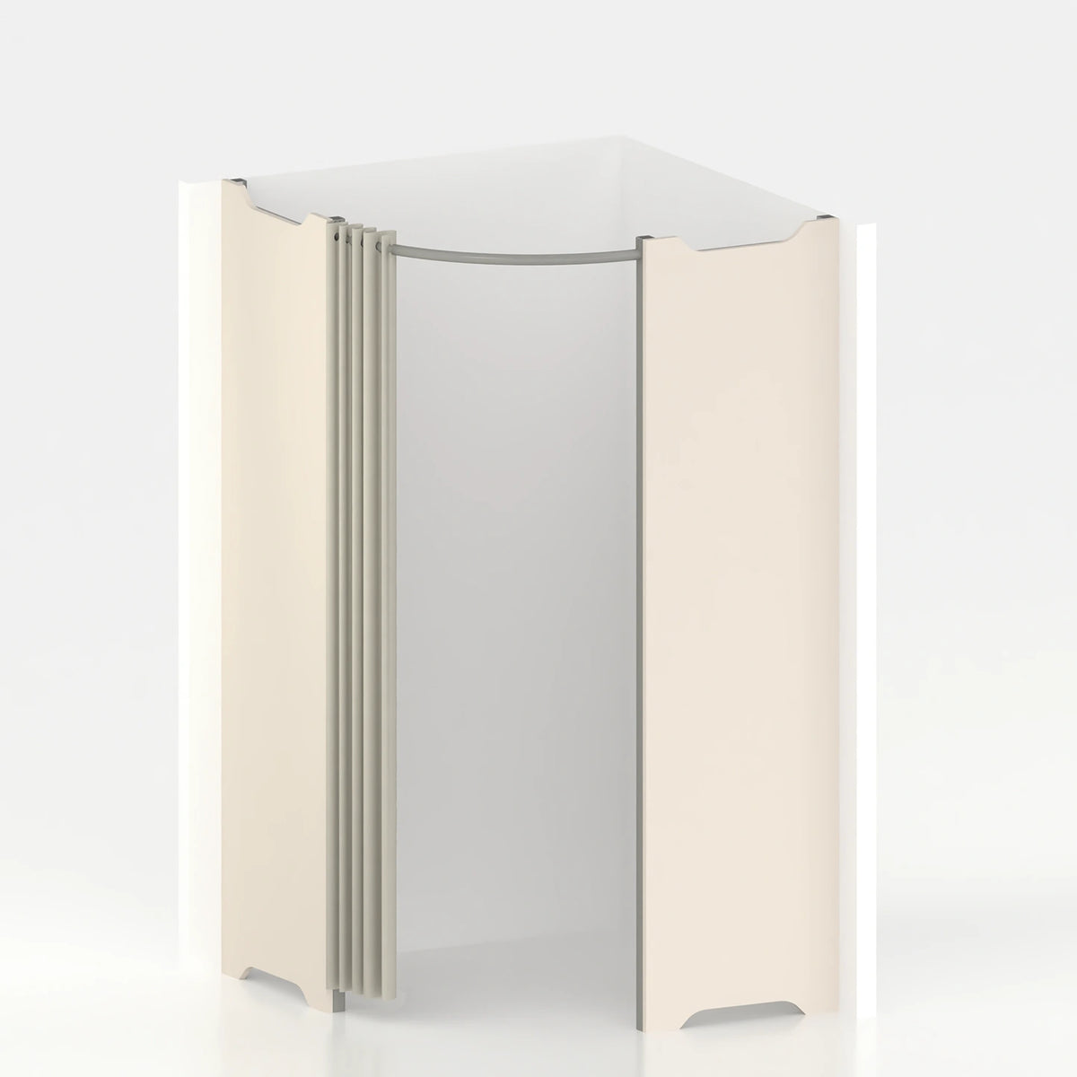 Corner fitting room Ø 120 cm