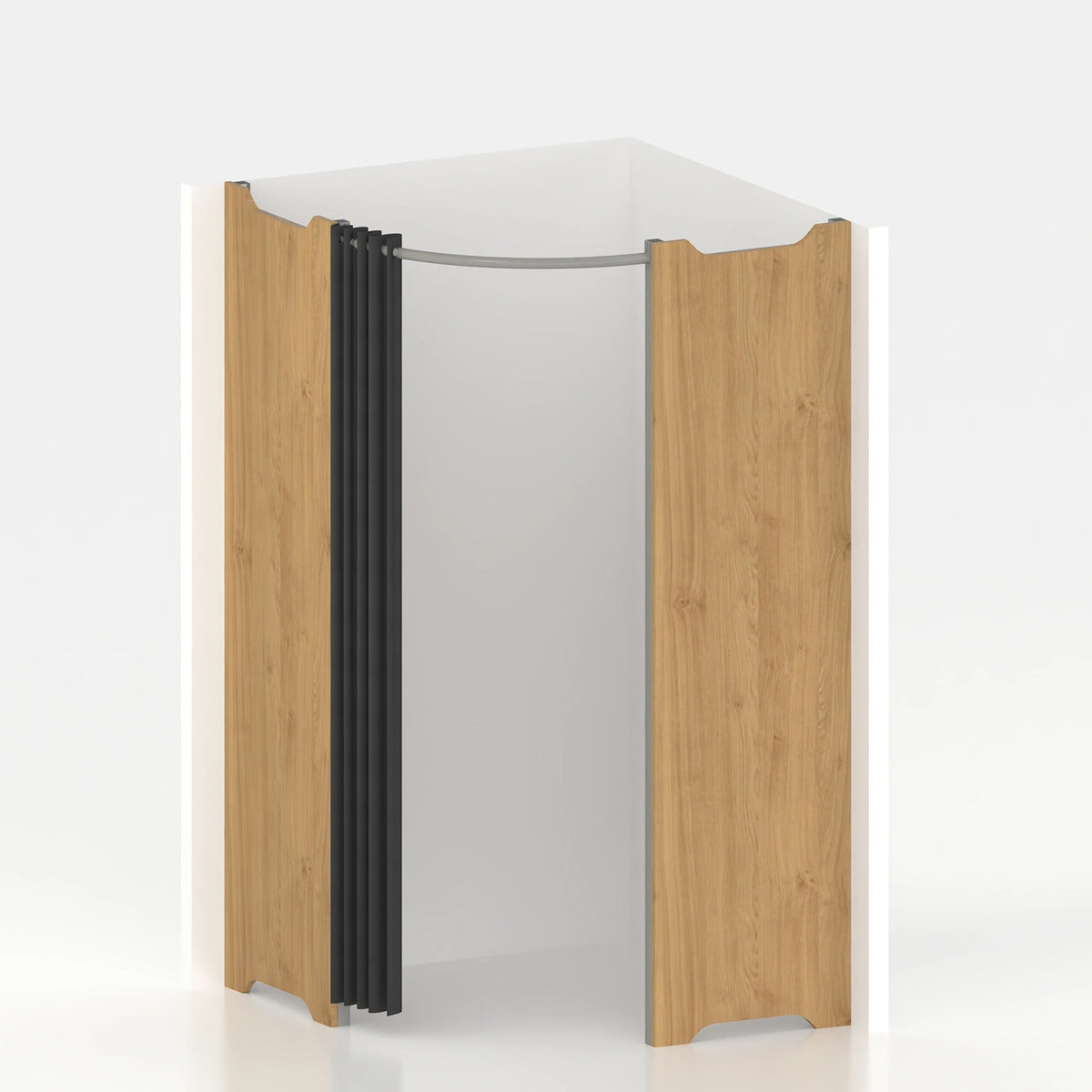 Corner fitting room Ø 120 cm