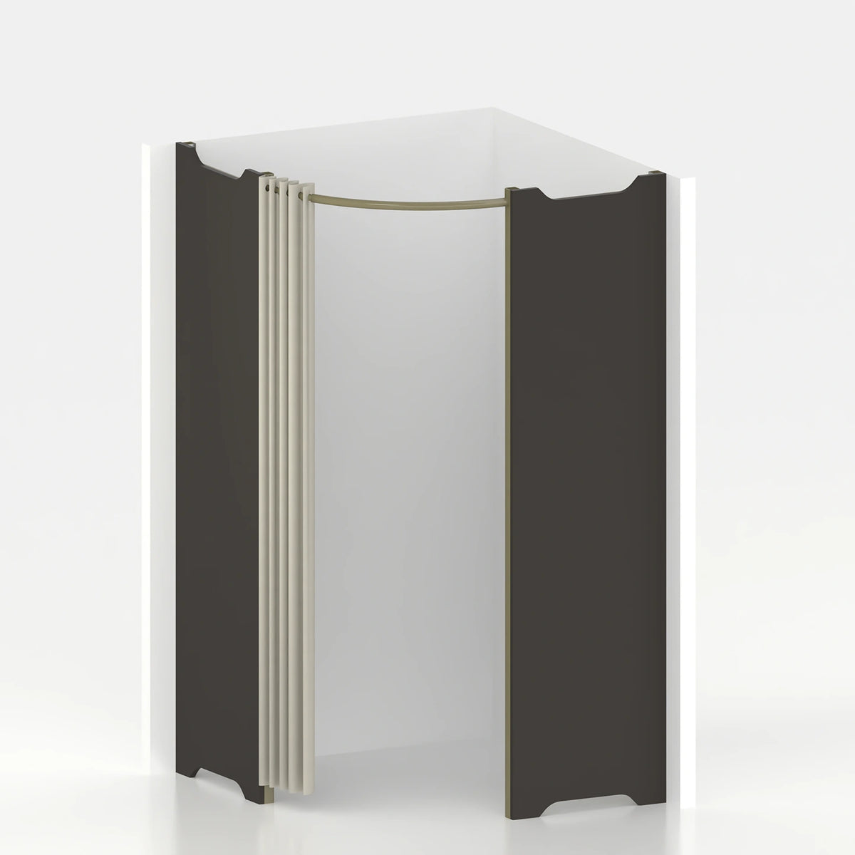 Corner fitting room Ø 120 cm