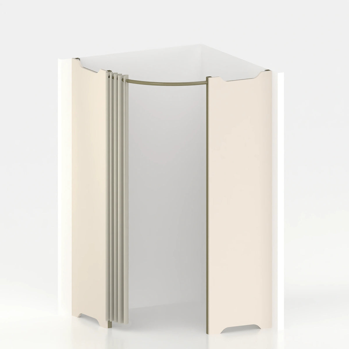 Corner fitting room Ø 120 cm