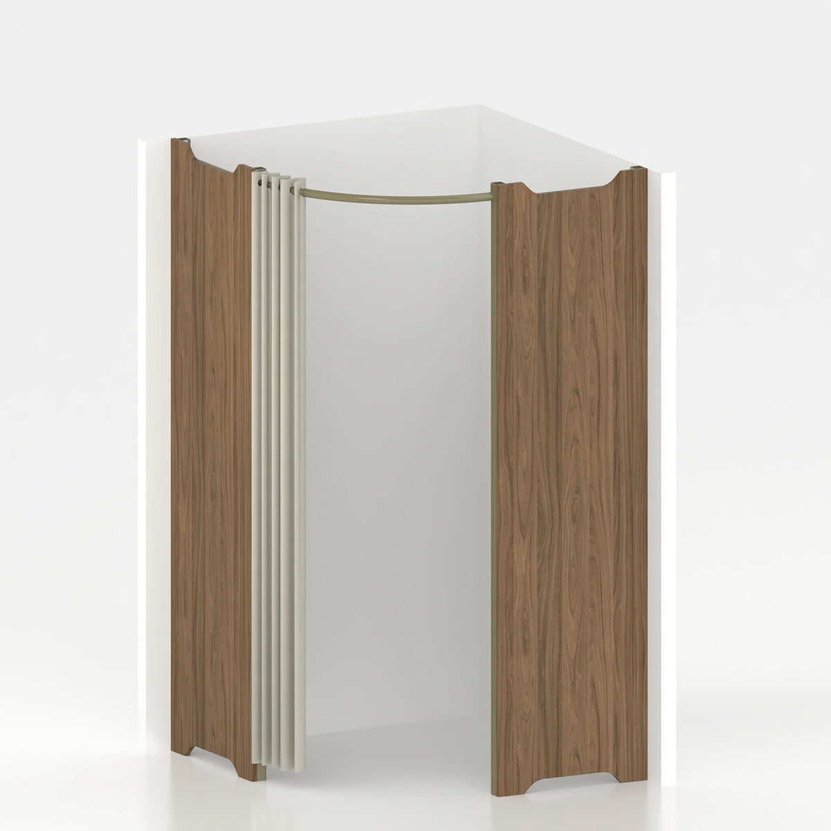 Corner fitting room Ø 120 cm