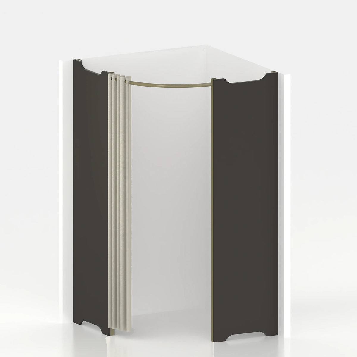Corner fitting room Ø 120 cm