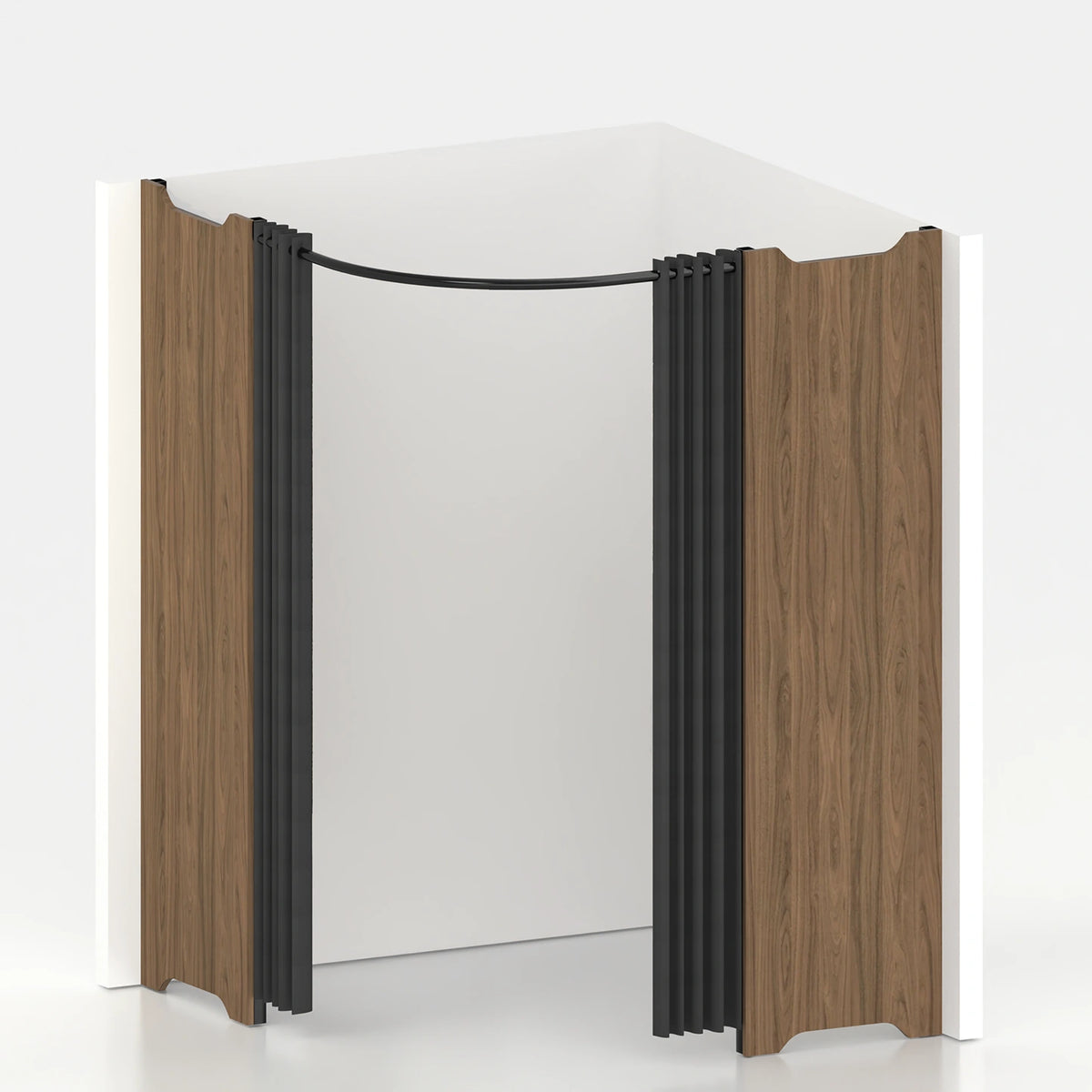 Accessible corner fitting room Ø 150 cm