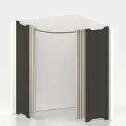Accessible corner fitting room Ø 150 cm