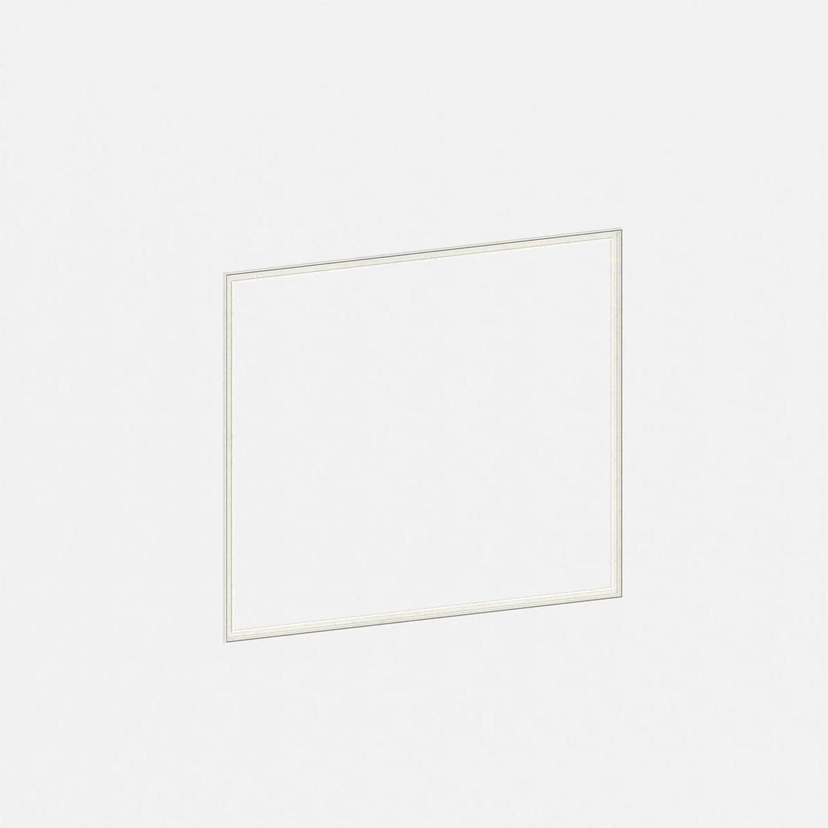 Wall-mounted visual frame for stretched canvas