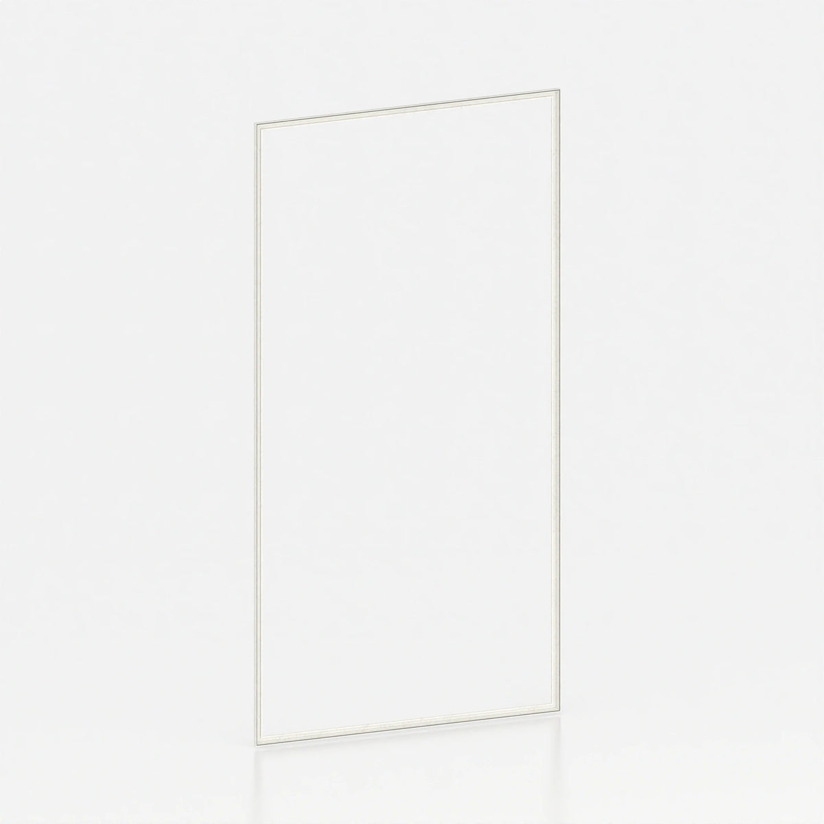 Wall-mounted visual frame for stretched canvas