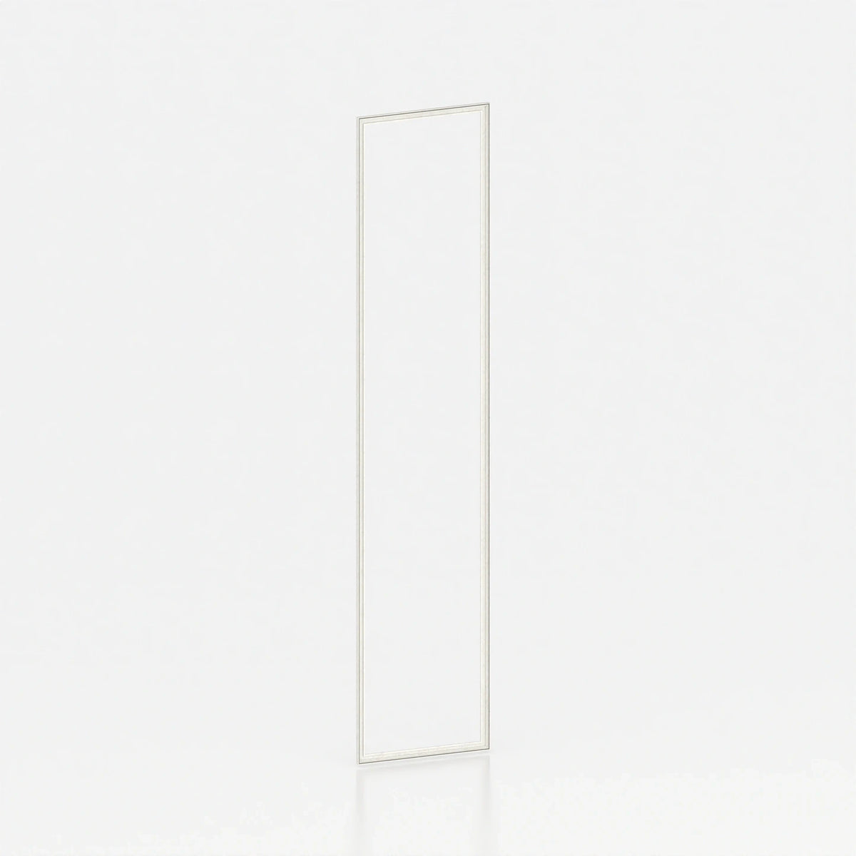 Wall-mounted visual frame for stretched canvas