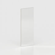 Wall mirror on wooden panel