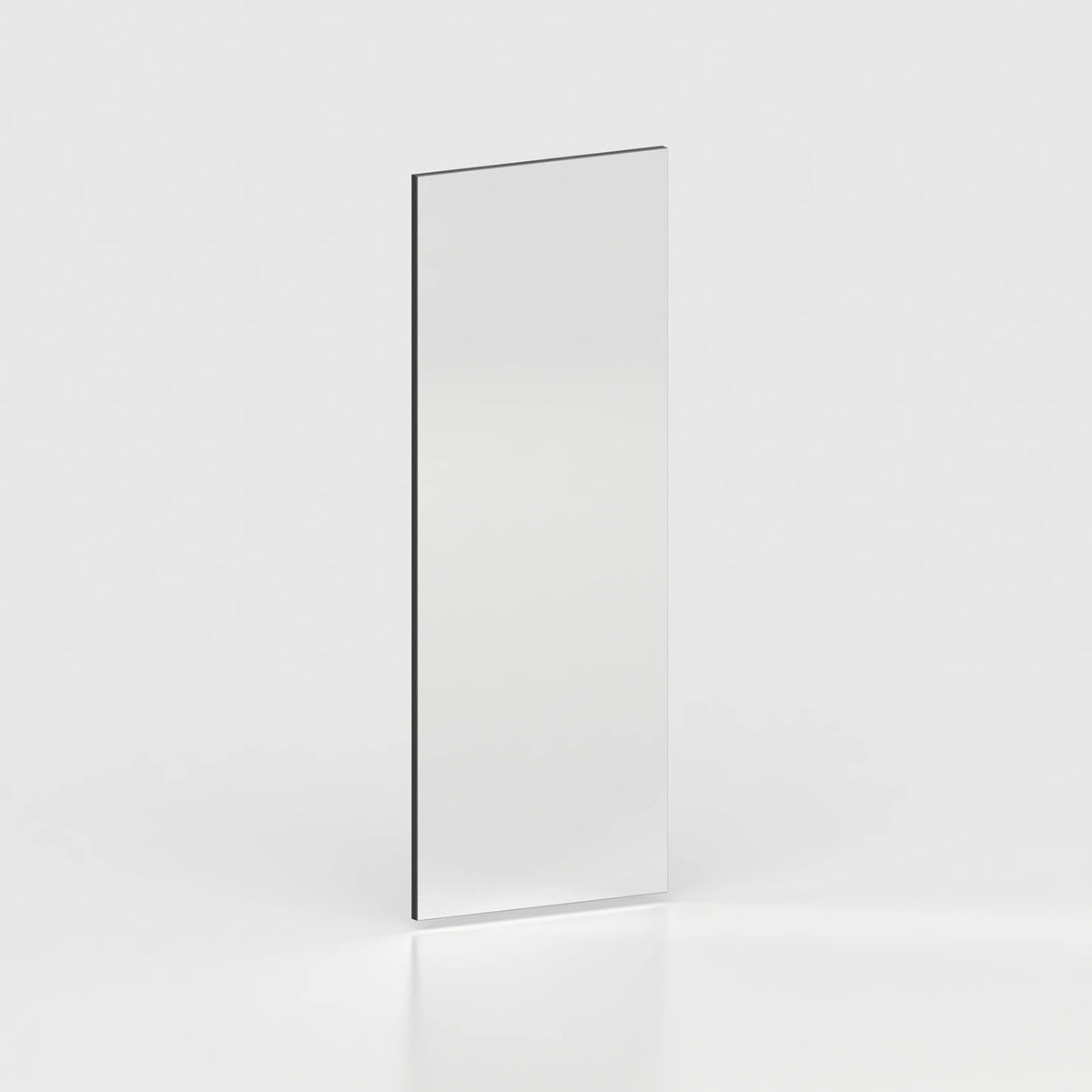Wall mirror on wooden panel