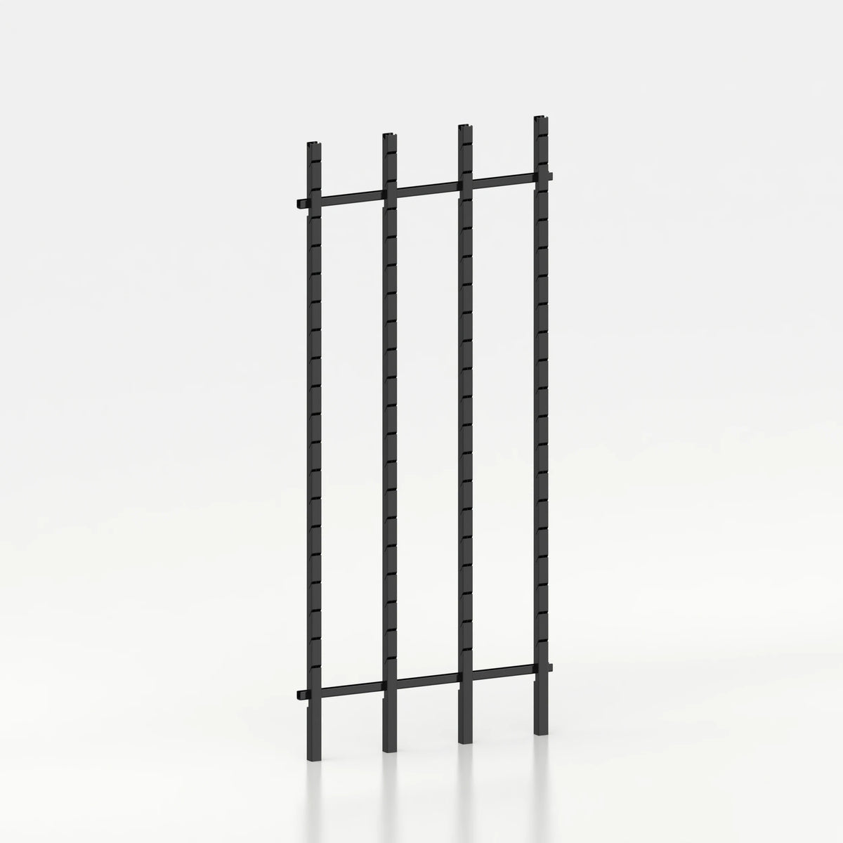 Kit d'agencement 100 cm (3 modules 30 cm) avec 4 montants Poto et jeu de lisses 100 cm — coloris noir