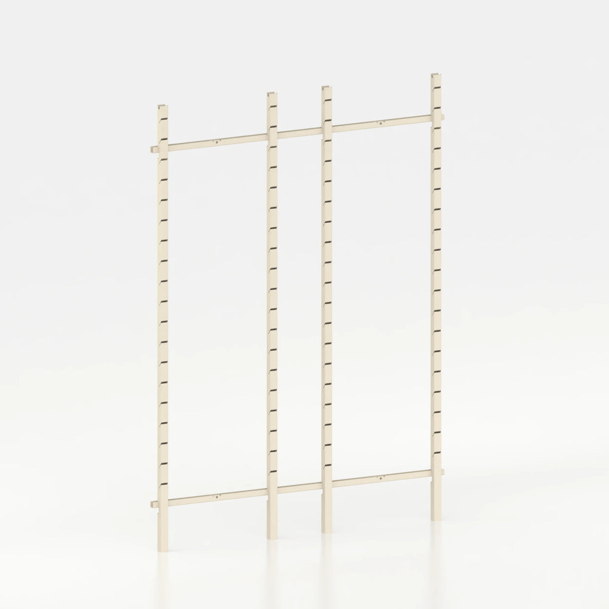 Kit d'agencement 160 cm (2 modules 60 cm + 1 module 30 cm) avec 4 montants Poto et jeu de lisses 160 cm — coloris beige