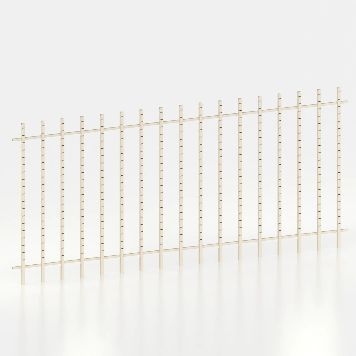 Kit d'agencement mural 510 cm avec montants Poto pour magasin — coloris beige