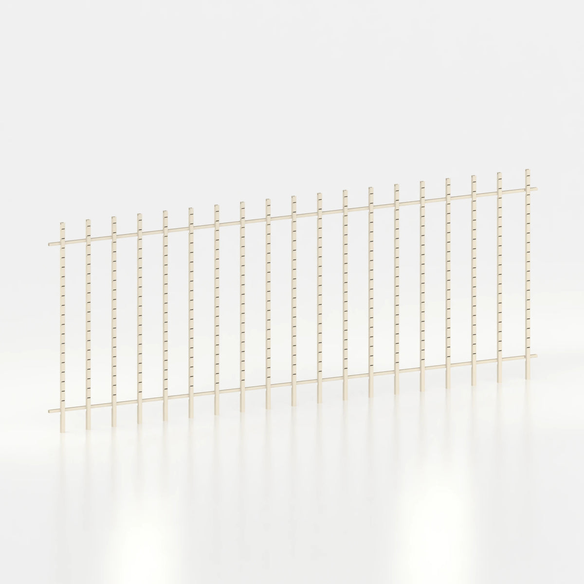 Kit d'agencement mural 570 cm avec montants Poto pour magasin — coloris beige