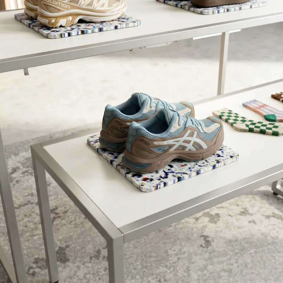 Recycled plastic tray