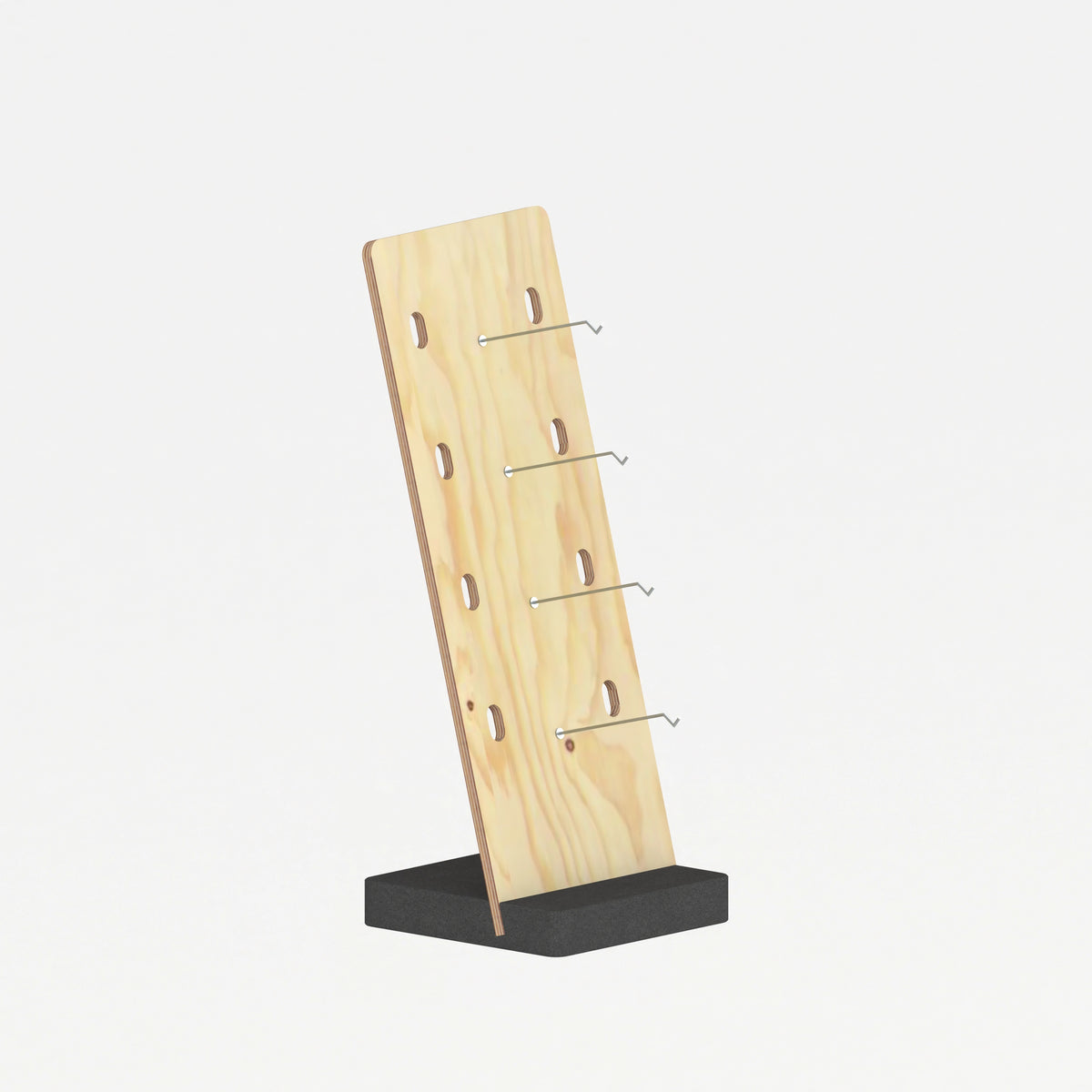Tabletop glasses display stand with base