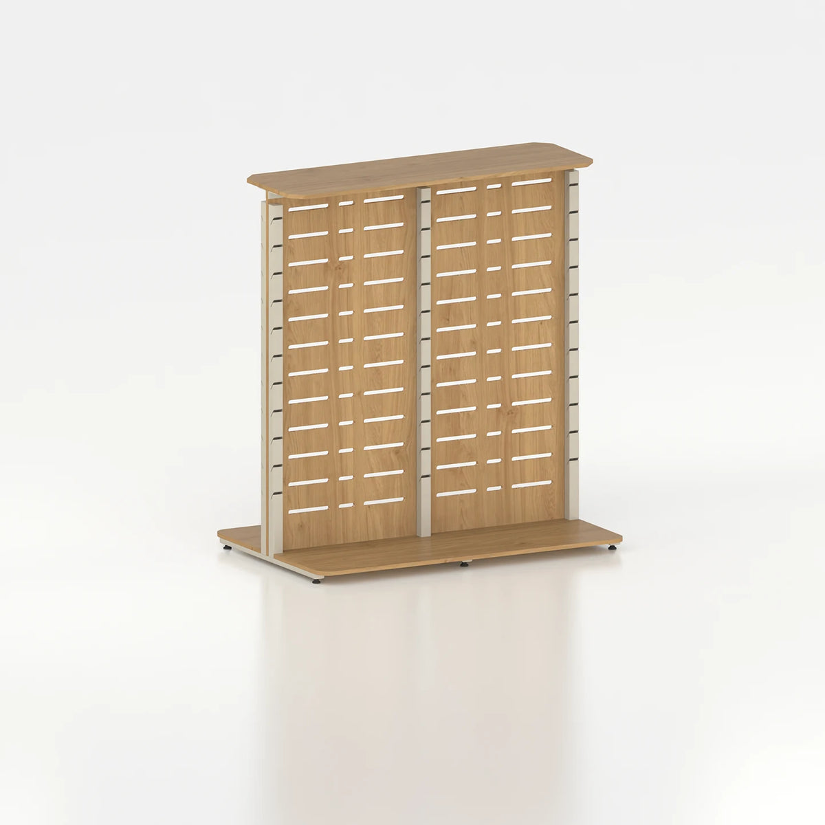 Double-Sided Slatwall Poto Display