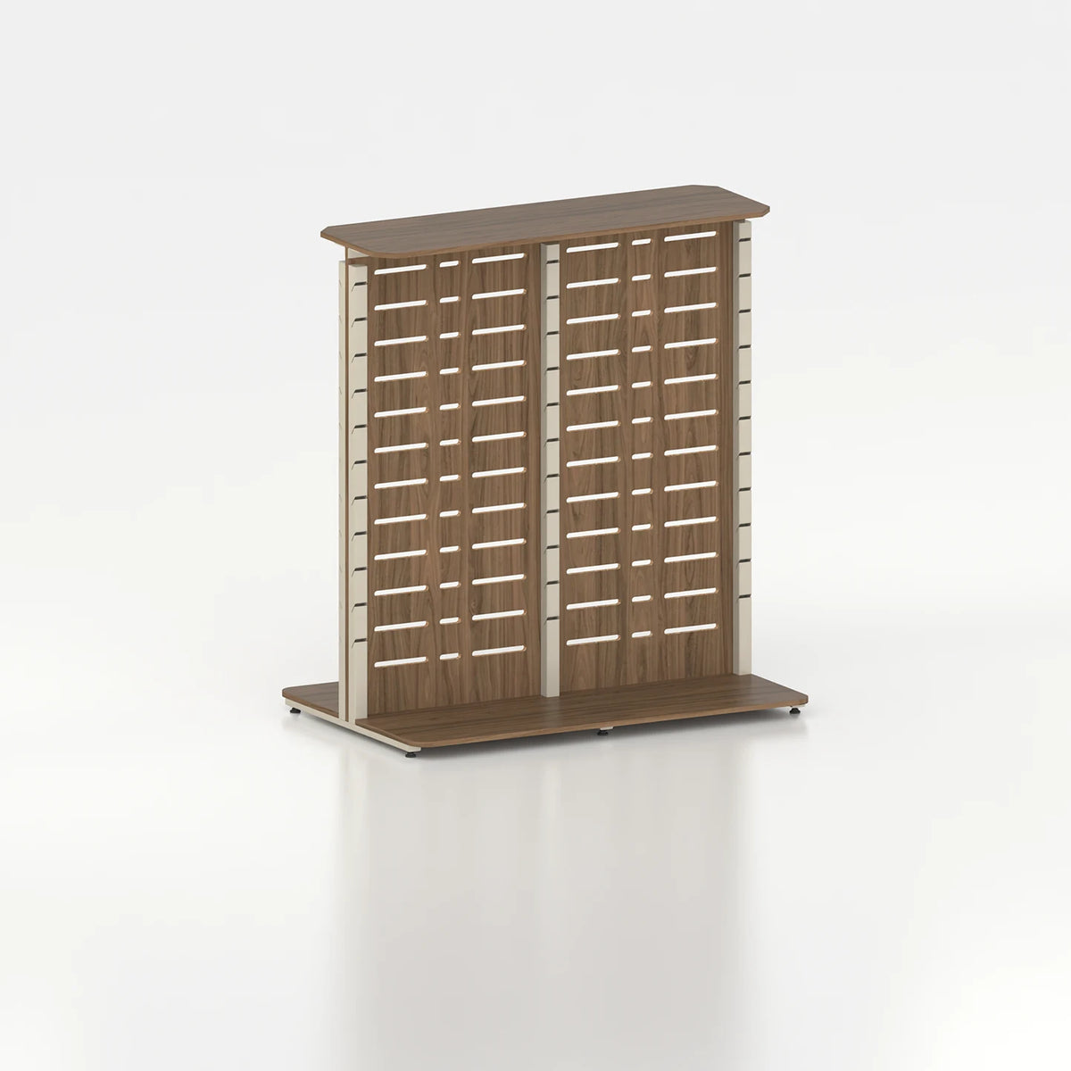 Double-Sided Slatwall Poto Display