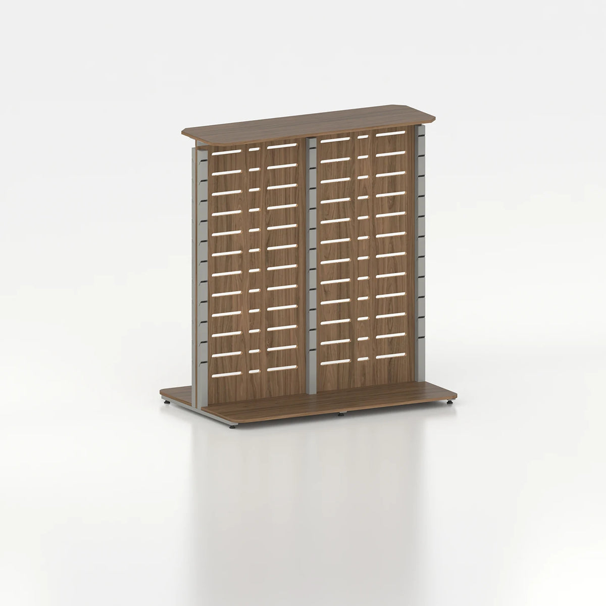 Double-Sided Slatwall Poto Display