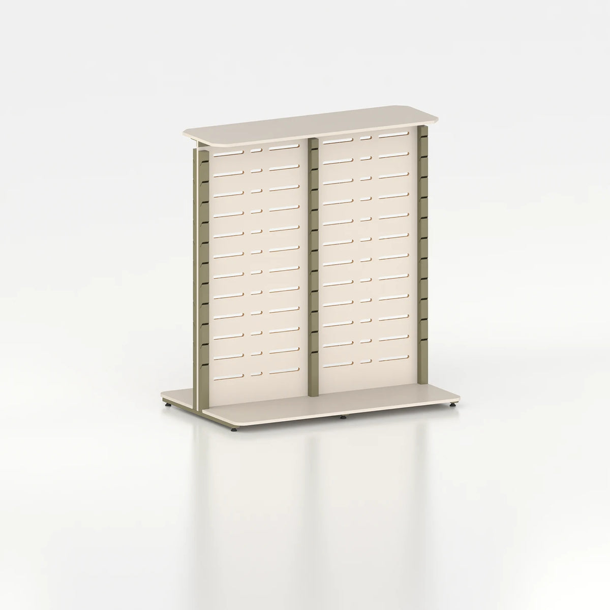 Double-Sided Slatwall Poto Display