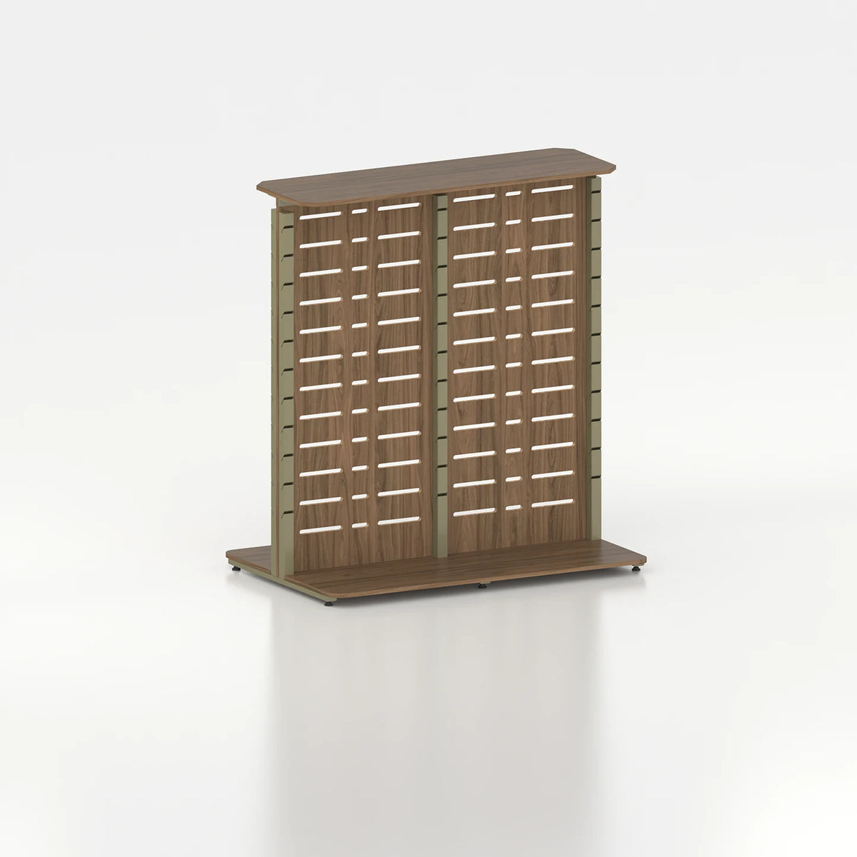 Double-Sided Slatwall Poto Display