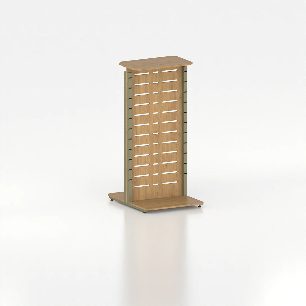 Double-Sided Slatwall Poto Display