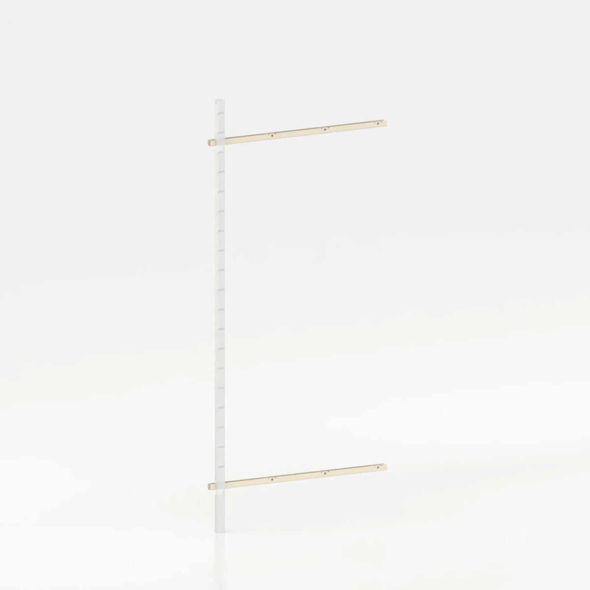 Rail mural d'agencement avec lisses de 100 cm commerce — coloris beige