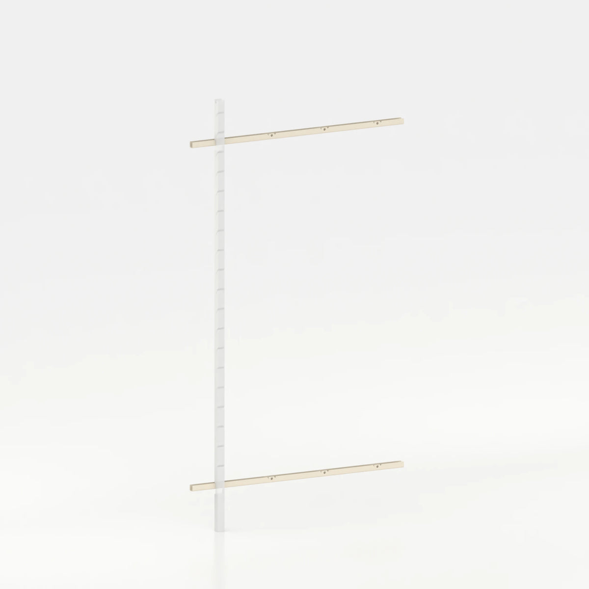 Rail mural d'agencement avec lisses de 120 cm concept store — coloris beige