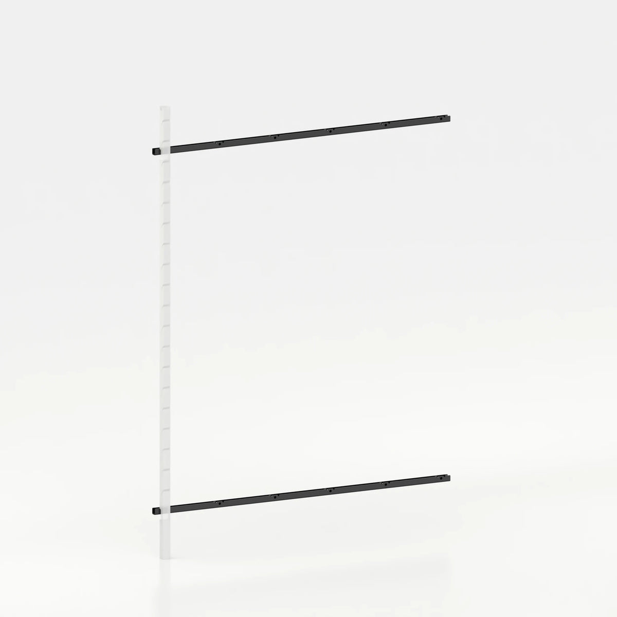 Rail mural d'agencement avec lisses de 160 cm pop up store — coloris noir