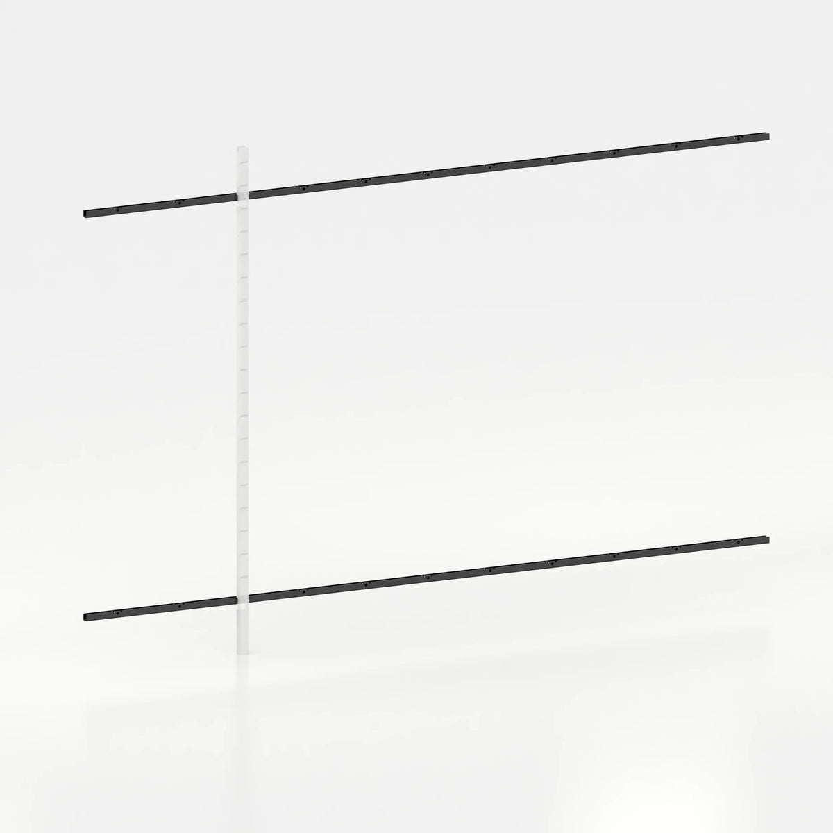 Rail mural d'agencement avec lisses de 330 cm vente — coloris noir