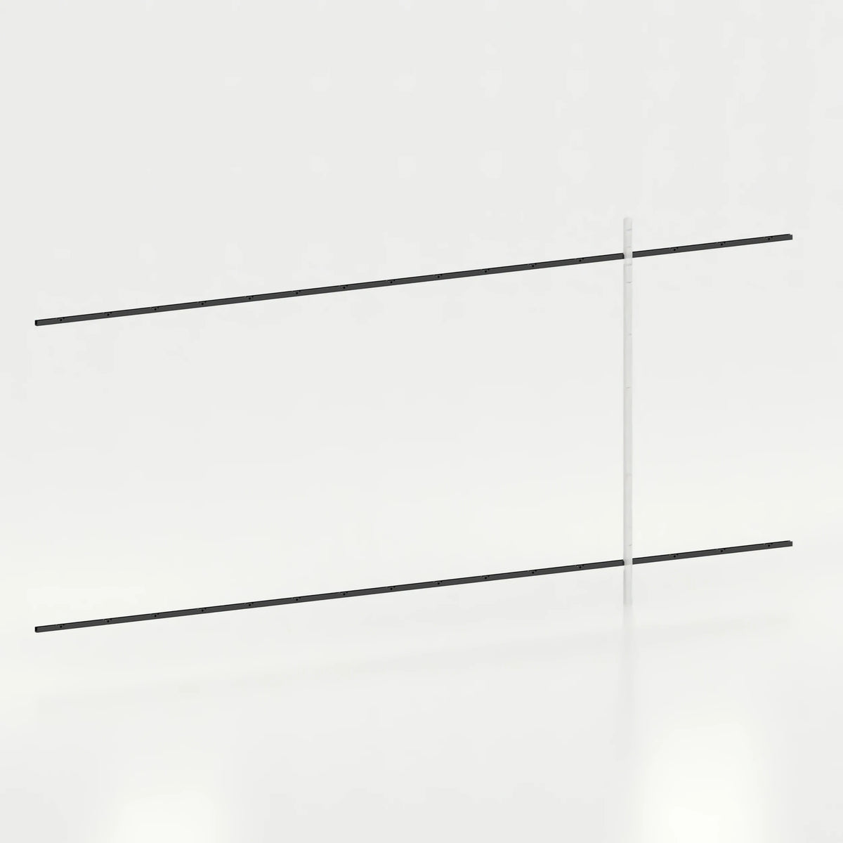 Rail mural d'agencement avec lisses de 480 cm vente — coloris noir