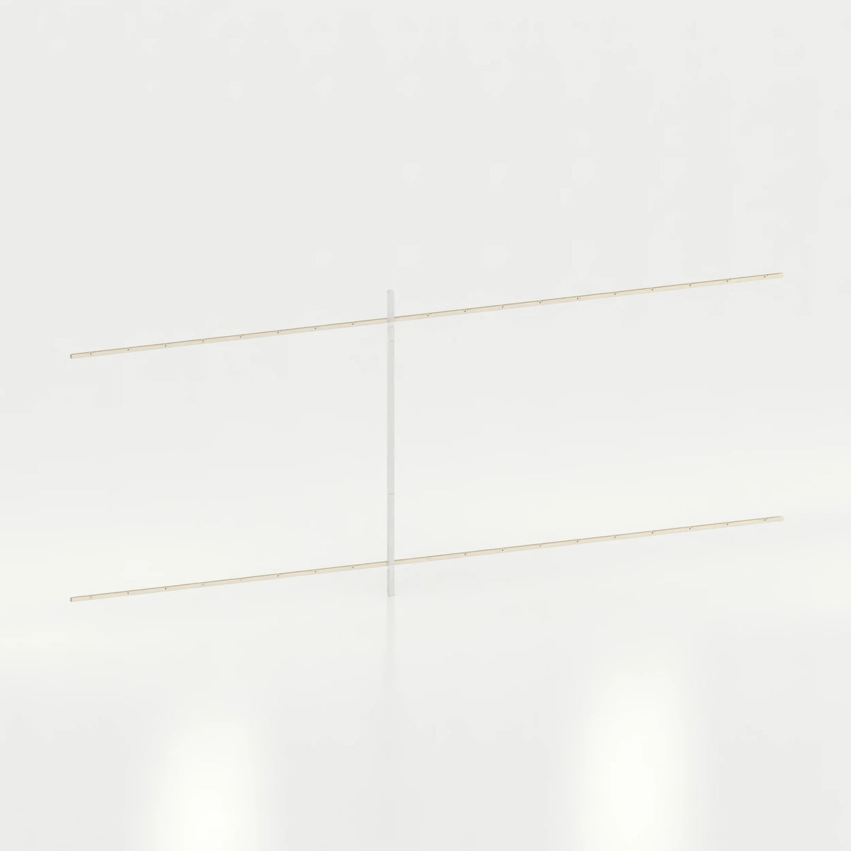 Rail mural d'agencement avec lisses de 570 cm commerce — coloris beige