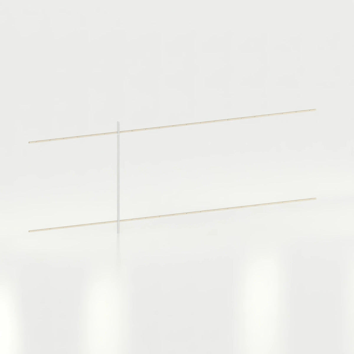 Rail mural d'agencement avec lisses de 600 cm vente — coloris beige