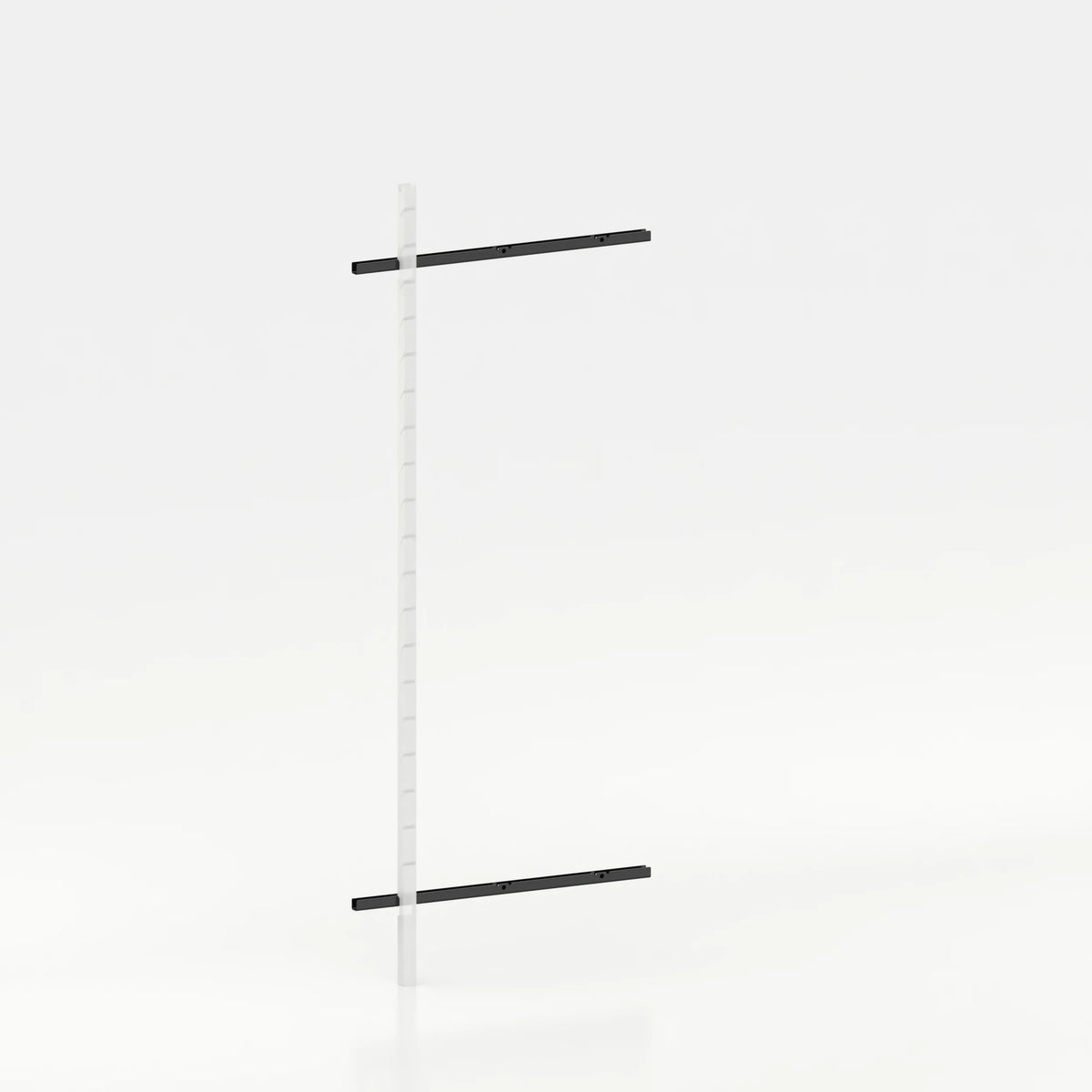 Rail mural d'agencement avec lisses de 90 cm showroom — coloris noir