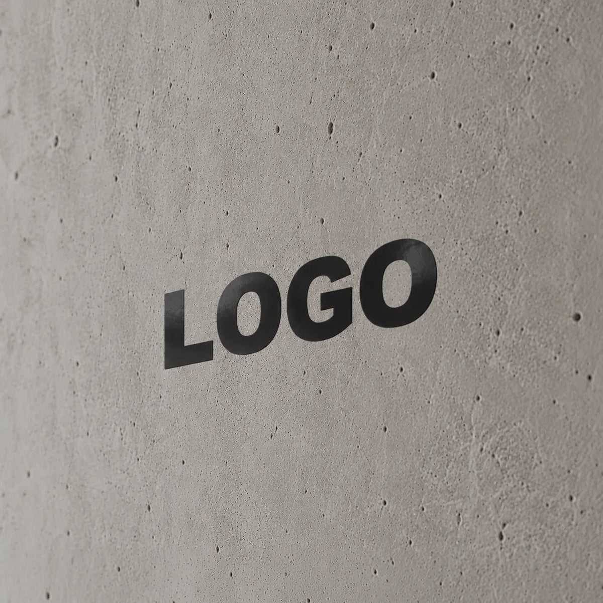 Die-cut vinyl logo wall decal