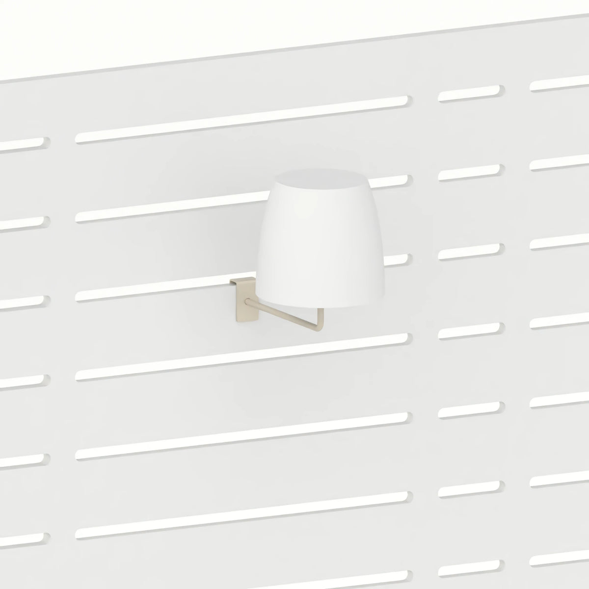 Support d'exposition pour bonnet (panneau Slatwall) — coloris beige