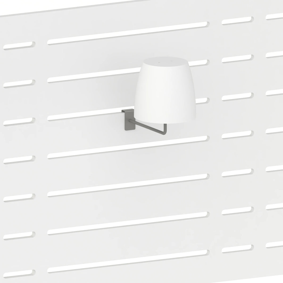 Support d'exposition pour bonnet (panneau Slatwall) — coloris gris