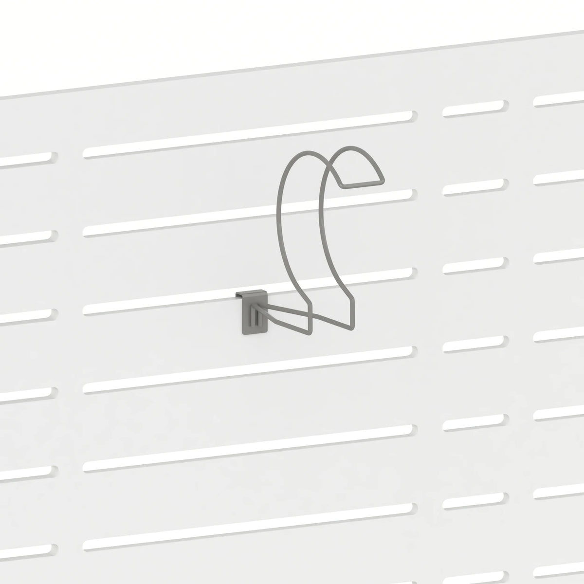 Support d'exposition pour casque de moto (panneau Slatwall) — coloris gris