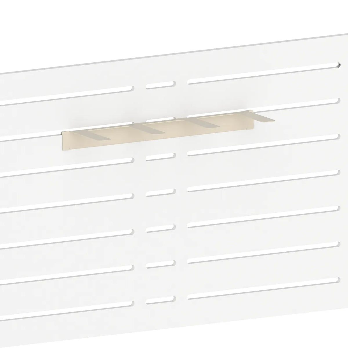 Support de stockage pour skis (panneau rainuré) — coloris beige