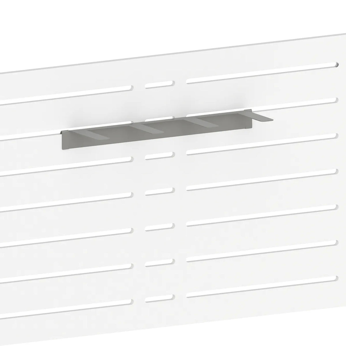 Support de stockage pour skis (panneau rainuré) — coloris gris