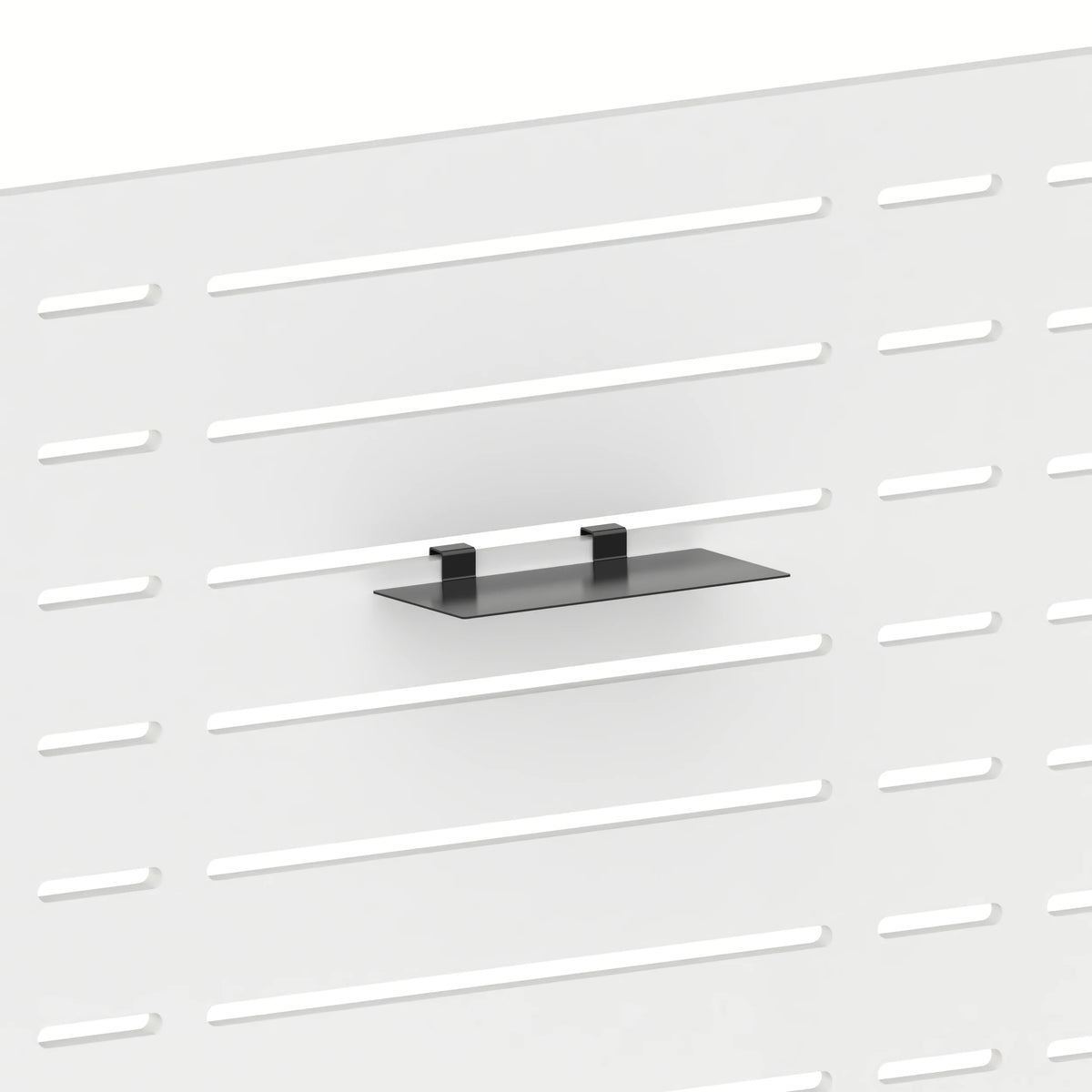 Tablette de merchandising (panneau Slatwall) — coloris noir